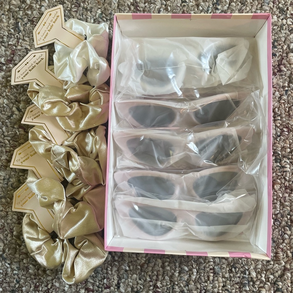 Bachelorette Accessories- Scrunchies and Sunglasses